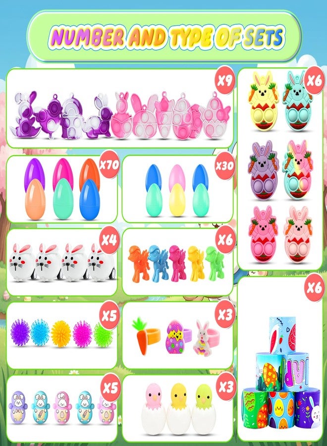BicMan Prefilled Easter Eggs with Toys, 100 Pcs Plastic Easter Eggs Set, Easter Basket Stuffers for Egg Hunt and Party Activities - Image 3