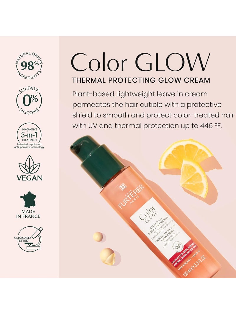RENE FURTERER PARIS Rene Furterer Color Glow Thermal-Protecting Glow Cream - Amino Acids & Lemon Essential Oil 3.3 fl oz. - Image 2