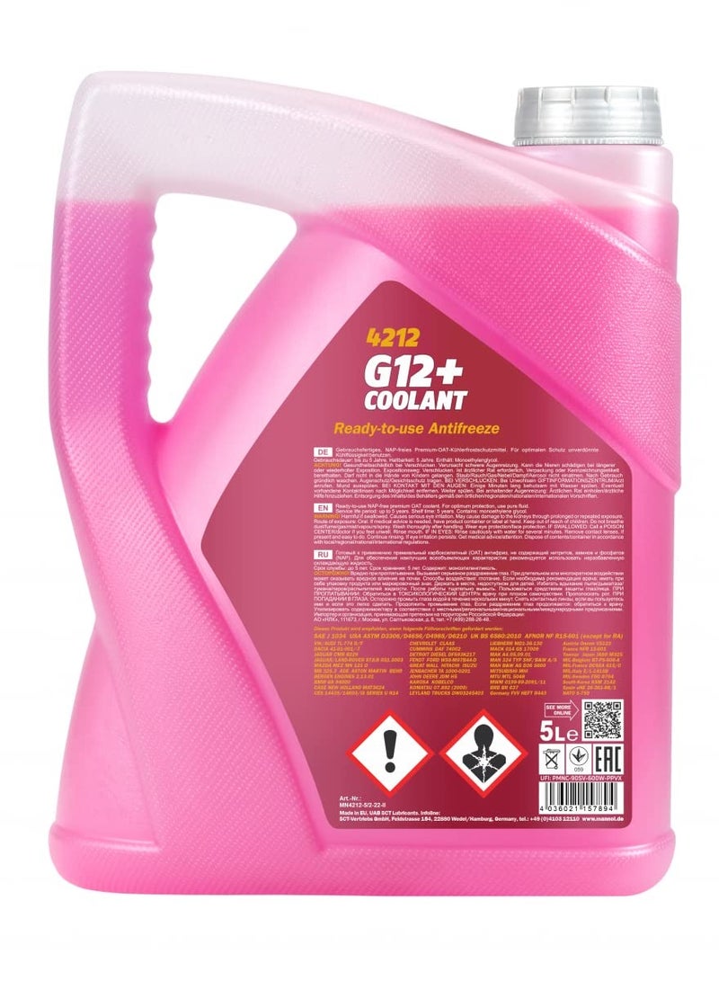 Generic Red Color Coolant Antifreeze G12+ RED Ready Mixed -30°C/+125  - Image 2