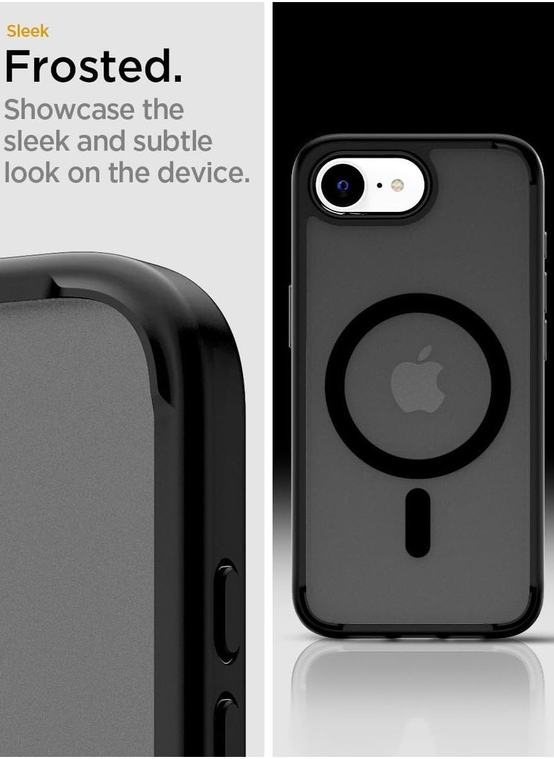 Spigen Ultra Hybrid MagFit for iPhone 16e Case Cover with MagSafe (2025) - Frost Black  - Image 4