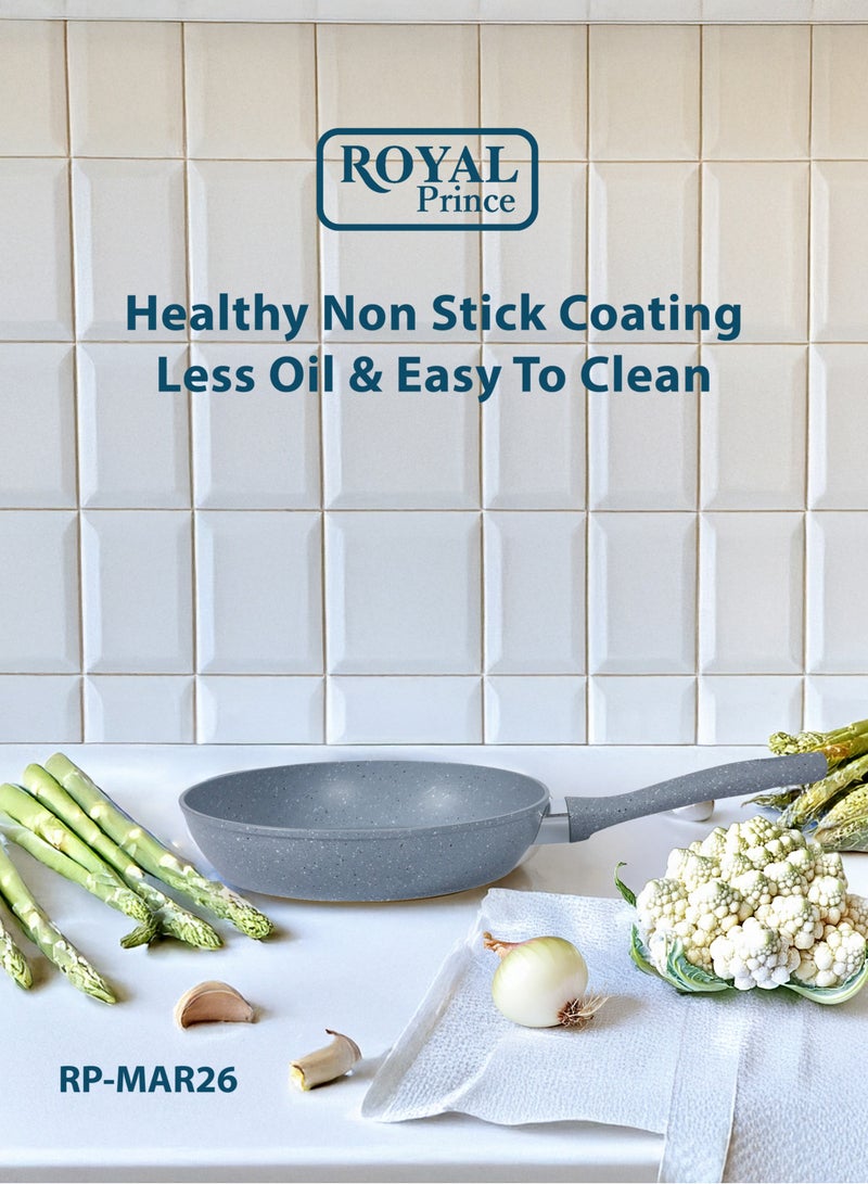 الأمير الملكي مقلاة فاخرة رويال برينس 26 سم – غير لاصقة صحية، خالية من PFOA، متوافقة مع جميع أنواع المواقد - Image 2
