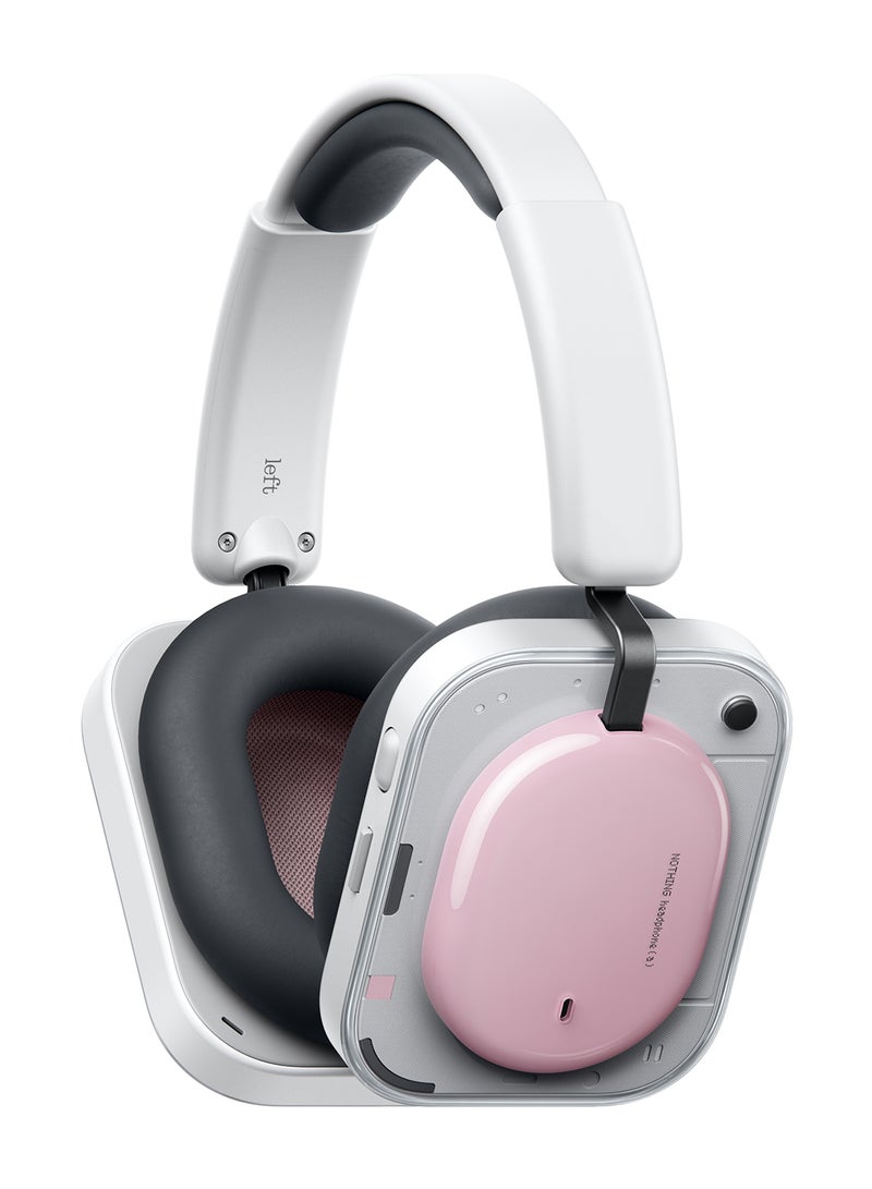 Nothing Headphone (a) Wireless Over Ear Headphones with Active Noise Cancelling, Up to 135 Hours of Battery Life, Hi-Res, LDAC, Tactile Controls - Pink pink - Image 2
