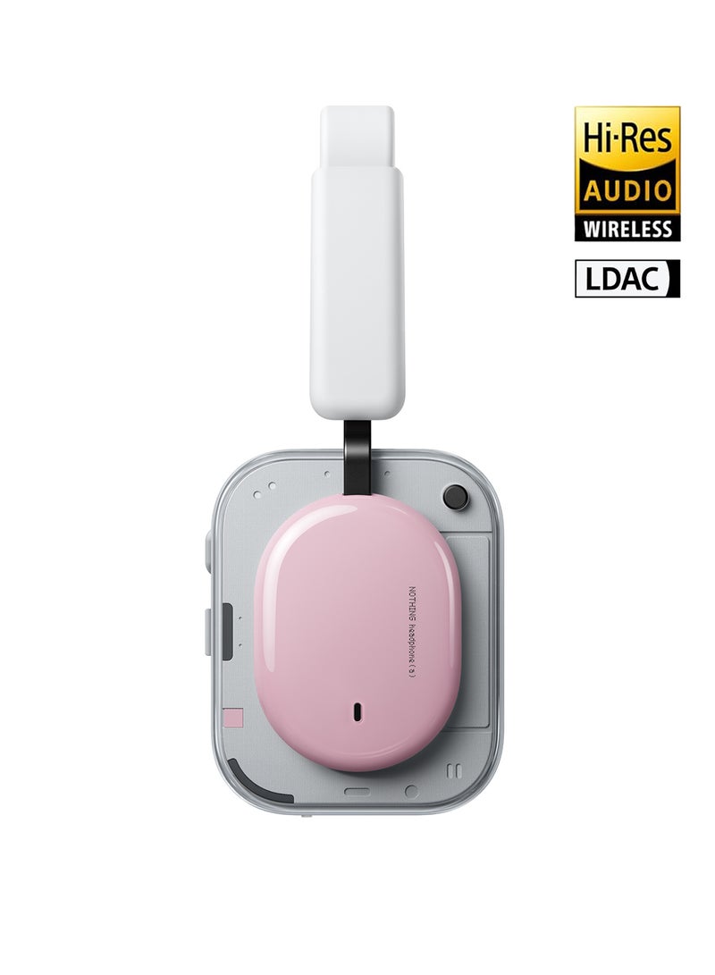 Nothing Headphone (a) Wireless Over Ear Headphones with Active Noise Cancelling, Up to 135 Hours of Battery Life, Hi-Res, LDAC, Tactile Controls - Pink pink - Image 5