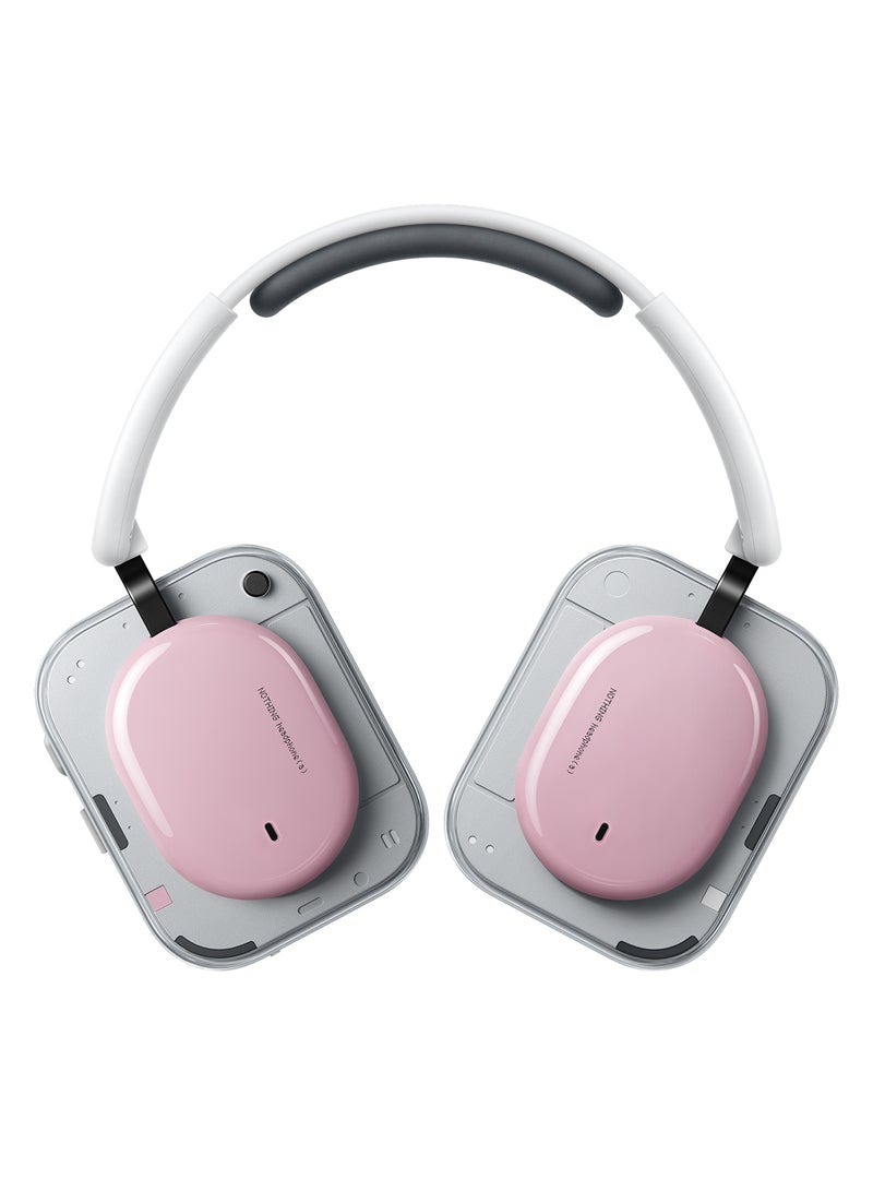 Nothing Headphone (a) Wireless Over Ear Headphones with Active Noise Cancelling, Up to 135 Hours of Battery Life, Hi-Res, LDAC, Tactile Controls - Pink pink - Image 1