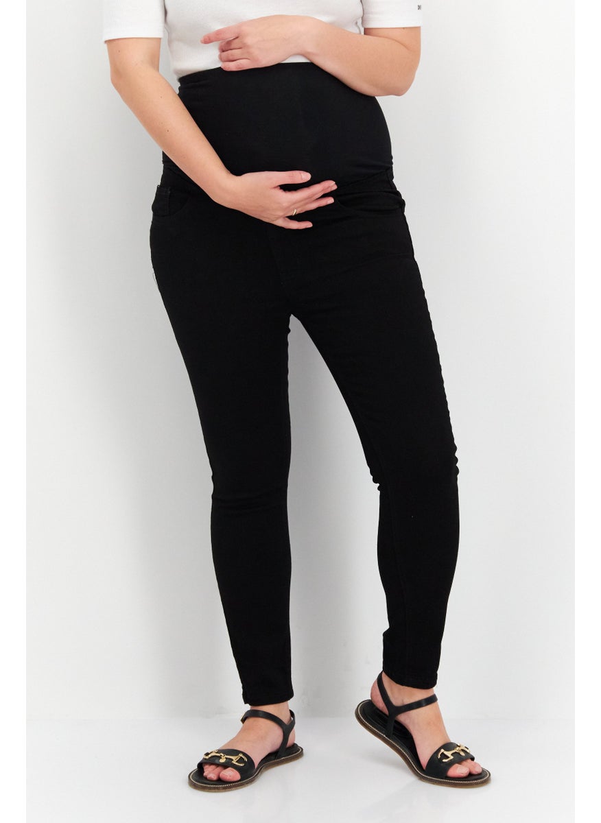 Cotton On Maternity Cropped Skinny Fit Jean, Black  - Image 1
