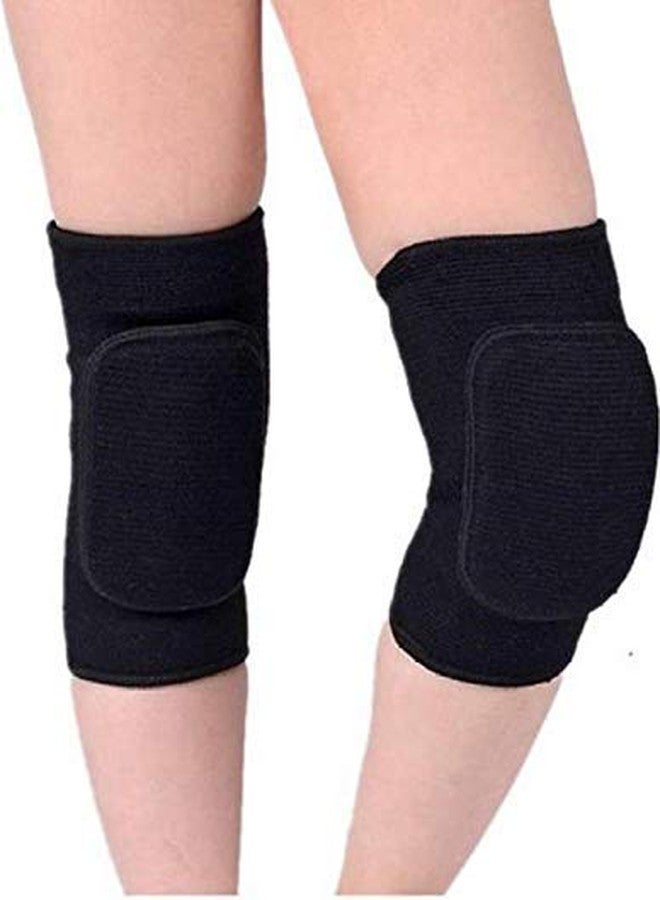 DRAUSS Sports Wear Padded Kneecap- Safe And Comfortable- 1 Pair In Black, Ideal For Boys And Girls