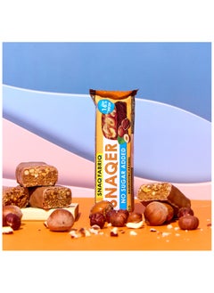 Snaq Fabriq SNAQER Chocolate Protein bar with Hazelnut and Caramel No Sugar Added 12x50g  - Image 3