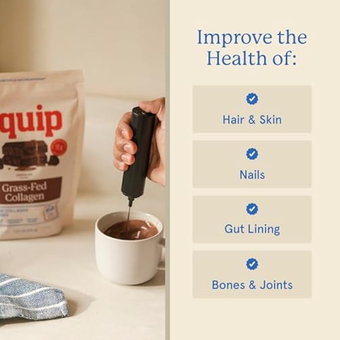 Equip Foods Grass Fed Collagen Powder | Hydrolyzed Bovine Collagen Peptides with Amino Acids | Prime Beef Collagen for Healthy Joints, Skin & Nails | Non-GMO, Paleo Friendly | 30 Servings, Chocolate - Image 3