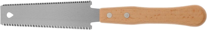 Woodworking Hand Saw Double-sided Small Hand Saw with Wooden Handle Fine Teeth for DIY Carpentry and Pruning Tasks - Image 1