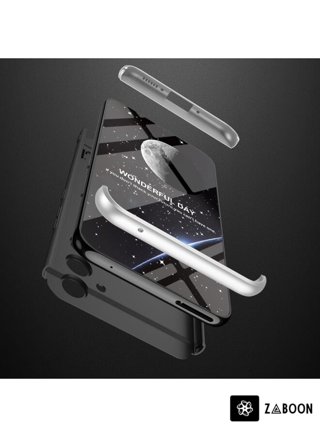 Zaboon غطاء حماية لجهاز سامسونج جالاكسي A54 5G GKK بتصميم ثلاثي الطبقات تغطية كاملة مع حامل - Image 4