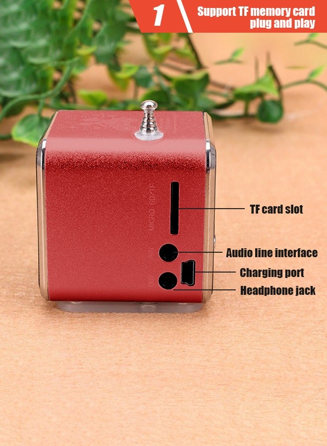 Portable Wireless Speaker, Powerful HD Stereo Speaker, Portable Mini Speaker Music Player FM Radio Stereo Speaker Support TF Card and U Disk - Image 3