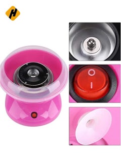 HuHa Cotton Candy Machine,450W Mini Electric Maker, DIY Sugar Floss Machine, Suitable for Parties, Cookouts, or Just a Special Surprise!(Pink)  - Image 4