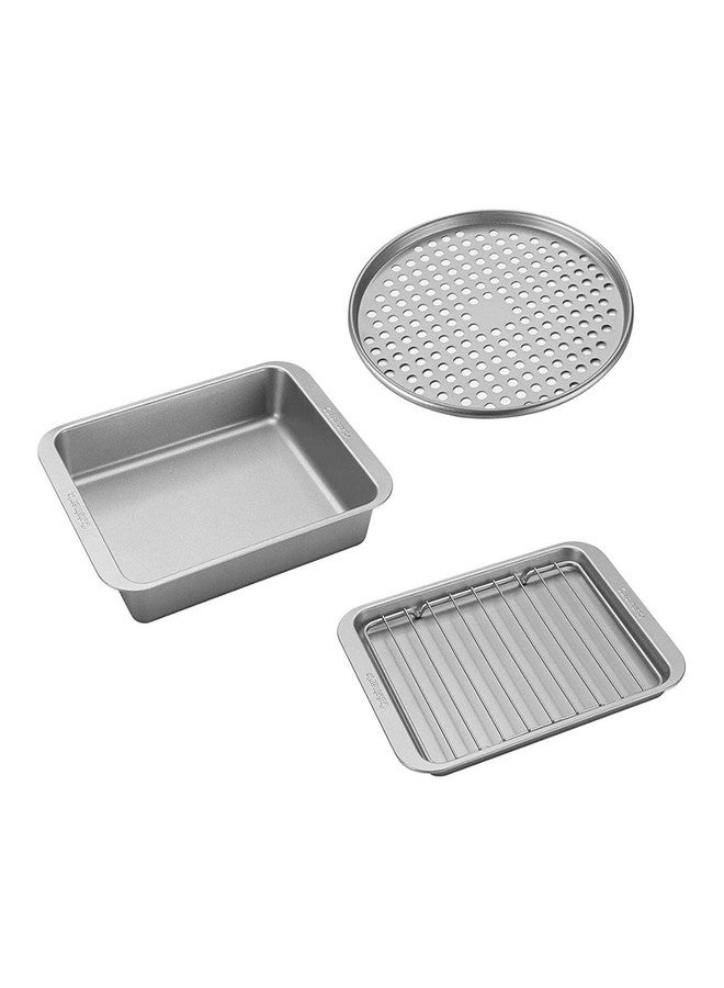 Cuisinart AMB-TOB4 Toaster Oven Baking Pan 4-Pc Set,Silver - Image 1