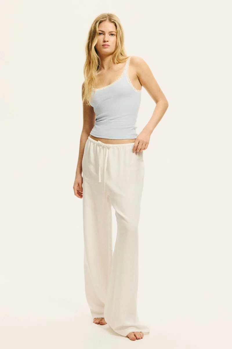 H&M Lace-trimmed vest top