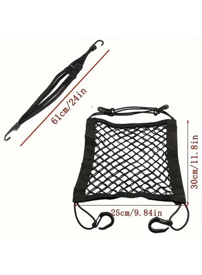 Black Motorcycle Bike Hook Strap Heavy Duty Helmet Luggage Organizer Durable Metal - Image 4