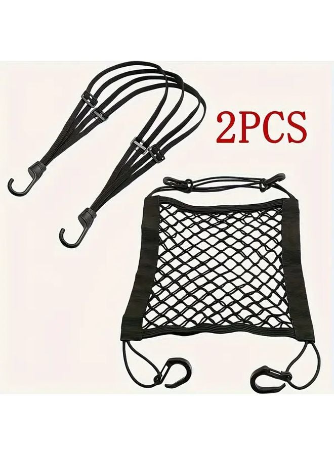 Black Motorcycle Bike Hook Strap Heavy Duty Helmet Luggage Organizer Durable Metal - Image 1