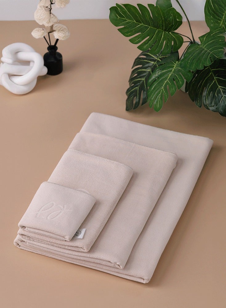 RJ Large bath towel, 140*70 cm, RJ-Beige - Image 3