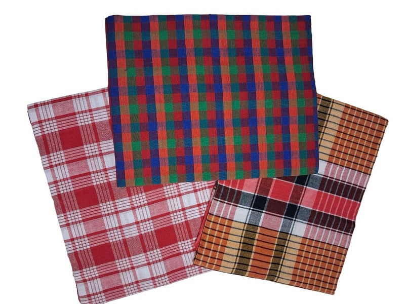 Multicolour Bengal Special Cotton Bath Gamcha Extra Large (Pack of 3)  - Image 3