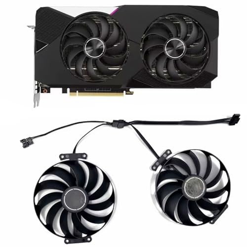LTANDBR 2PCS 95mm 7PIN T129215SU FDC10U12S9-C 12V 0.5A RTX3070 3060Ti مروحة تبريد بطاقة الرسوميات لأسوس جيفورس RTX 3060 Ti 3070 دوال OC - Image 1