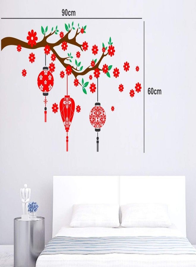 Merical Set of 4 Tribal Lady, Royal Ganesh, Royal Peacock, Baby Panda Wall Sticker | Decorative Vinyl Wall Decal for Living Room, Bedroom, Kids Room & Home Décor - Image 3