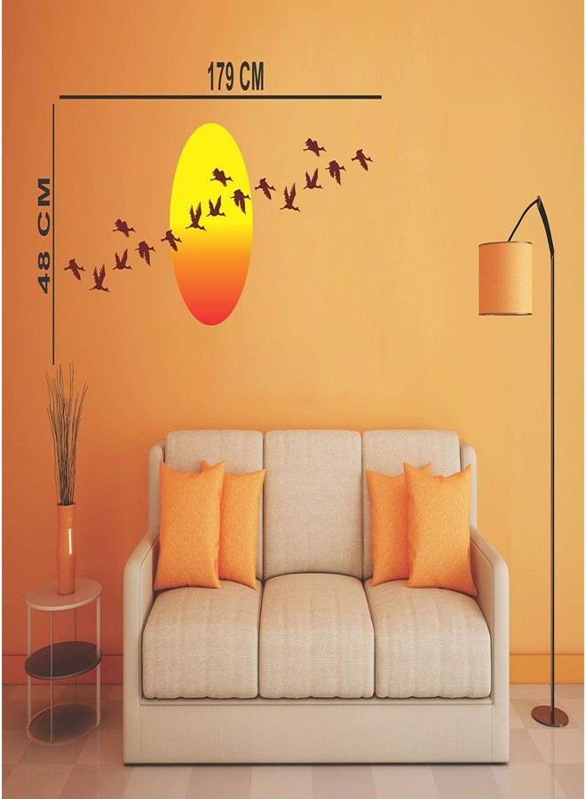 Merical Set of 4 Tribal Lady, Royal Ganesh, Royal Peacock, Baby Panda Wall Sticker | Decorative Vinyl Wall Decal for Living Room, Bedroom, Kids Room & Home Décor - Image 4