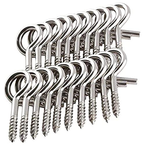 Hangman 20 Piece Christmas Lights Hanger Hooks, Stainless Steel (QH-20) - Image 1