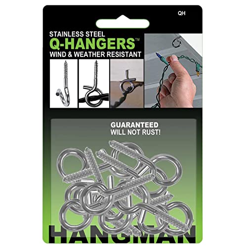 Hangman 20 Piece Christmas Lights Hanger Hooks, Stainless Steel (QH-20) - Image 2