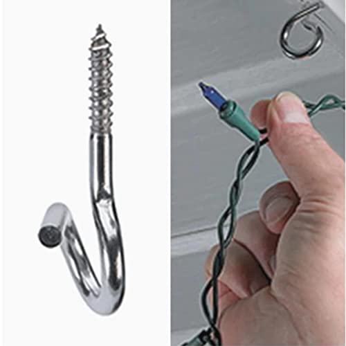 Hangman 20 Piece Christmas Lights Hanger Hooks, Stainless Steel (QH-20) - Image 4