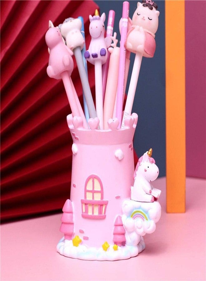 Eujgoov Pen Pencil Holder Desktop Pencil Organizer Decoration for Office Makeup Brush Storage Cup for Bathroom Kitchen Girls Women - Image 3