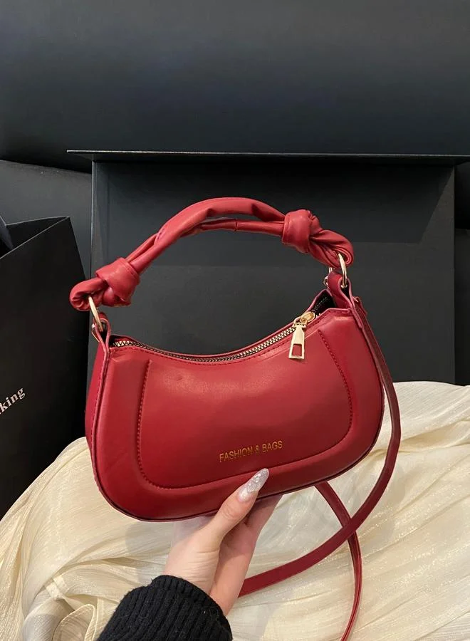 Take Two Red Shoulder Bag with Dual Handle