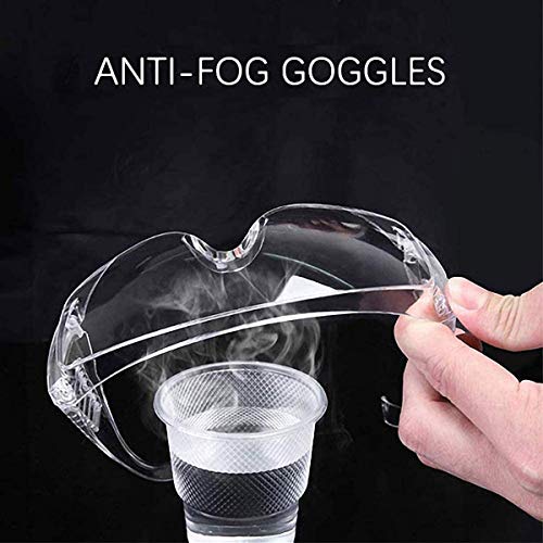 Ekon Clear Safety Glasses Eye Protection Goggles Personal Anti-fog Equipment Transparent Medical Protective Glasses Clear Anti- Fog Lens Reusable Laboratory Glass for Men and Women- Pack of 3 - Image 5