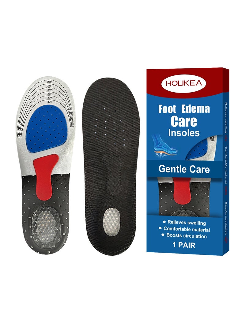 Houkea Foot Care Insoles for Daily Use and Sports with Comfort, Massage, Lightweight and Breathable Design  - Image 1