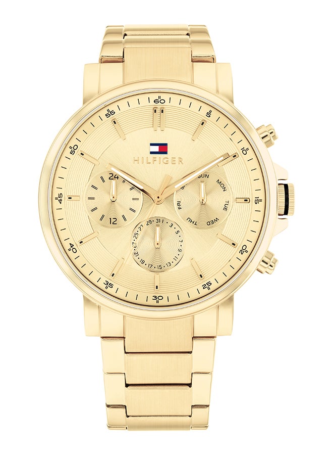 TOMMY HILFIGER ساعة يد رجالية بعقارب دائرية الشكل من الستانلس ستيل 1710611 - 44 ملم - Image 1