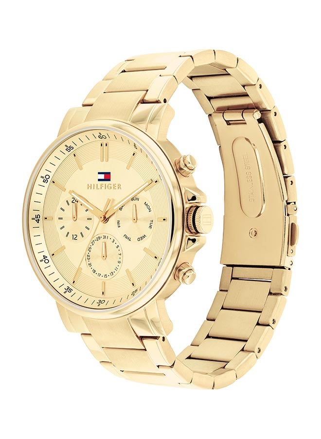 TOMMY HILFIGER ساعة يد رجالية بعقارب دائرية الشكل من الستانلس ستيل 1710611 - 44 ملم - Image 2