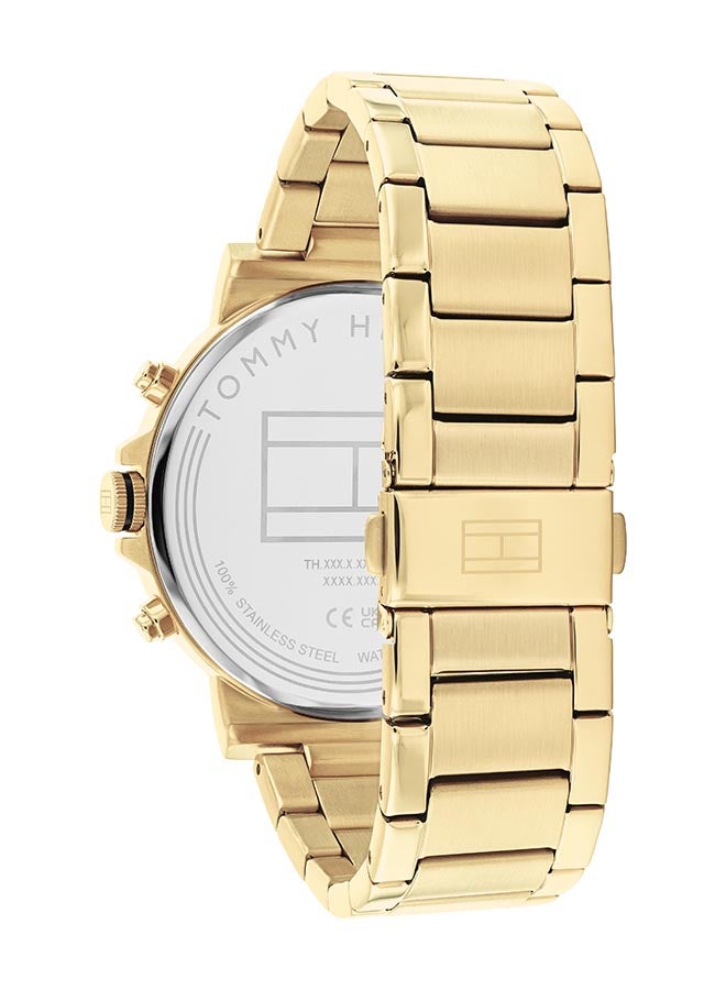 TOMMY HILFIGER ساعة يد رجالية بعقارب دائرية الشكل من الستانلس ستيل 1710611 - 44 ملم - Image 3