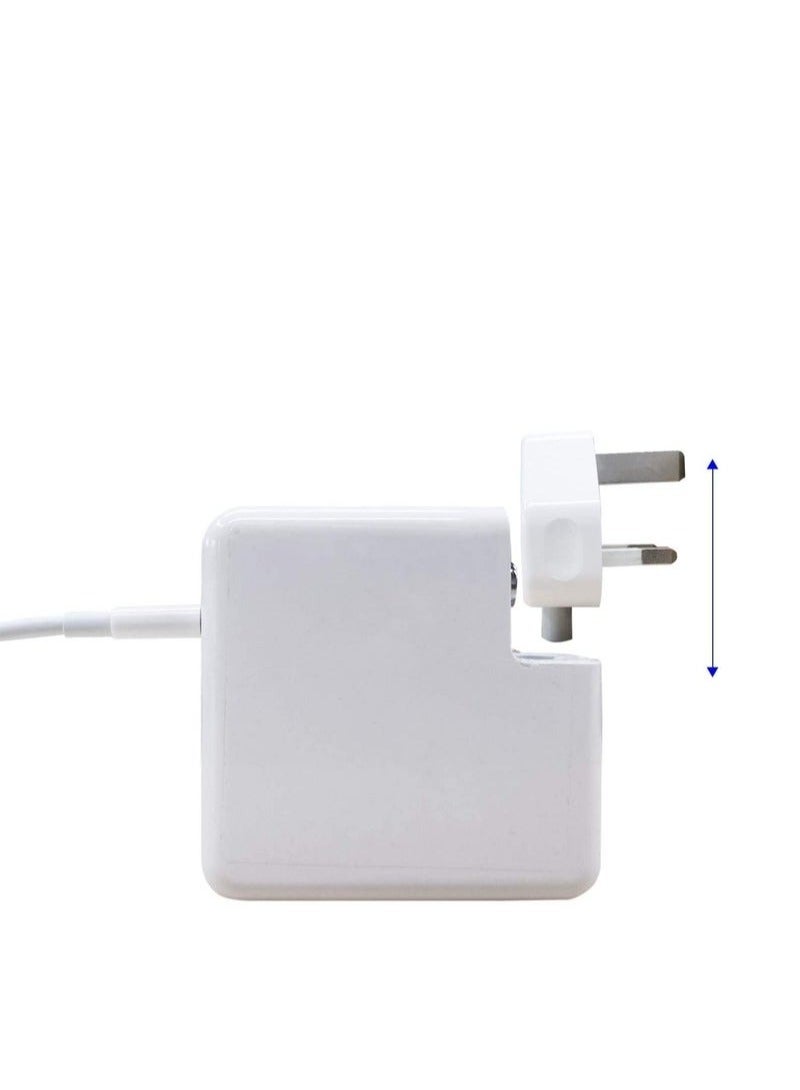 اكسيسن شاحن متوافق مع ماك بوك برو، محول إمداد طاقة بقدرة 60 وات، محول شاحن كمبيوتر محمول ماك برو T-Tip ماك برو موديل A1425 A1502 A1435 A1465 T-Connector MacBook Pro13 بوصة - Image 5