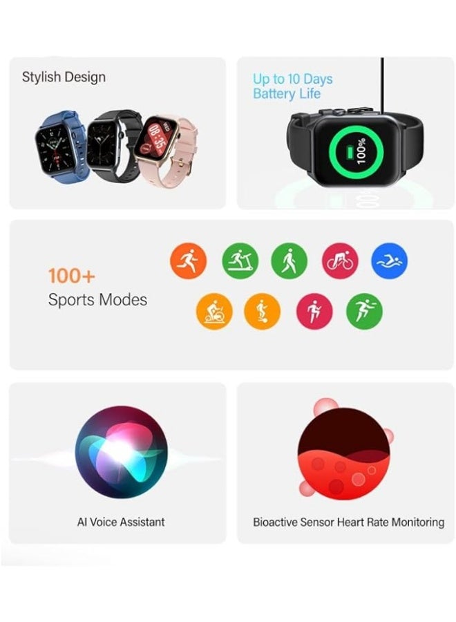 ريفرسونج ساعة RIVERSONG Motive 9E الذكية بشاشة Amoled مقاس 2.01 بوصة . اسود - Image 3