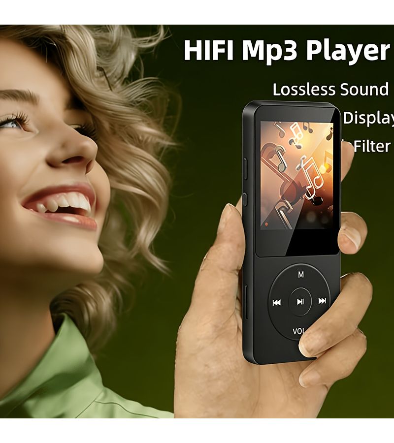 Light Blue MP3 MP4 Music Player with 1.8 Inch Screen Video Playback Wired Headphones - Image 5