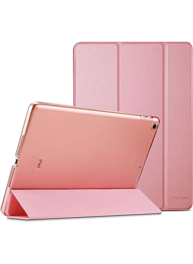IAF Ipad 9.7 Case 2018 Ipad 6Th Generation Case / 2017 Ipad 5Th Generation Case - Ultra Slim Lightweight Stand Case With Translucent Frosted Back Smart Cover For Apple Ipad 9.7 Inch –Pink