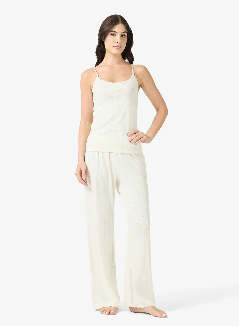 هانك مولر طقم كامي توب وبيجامة