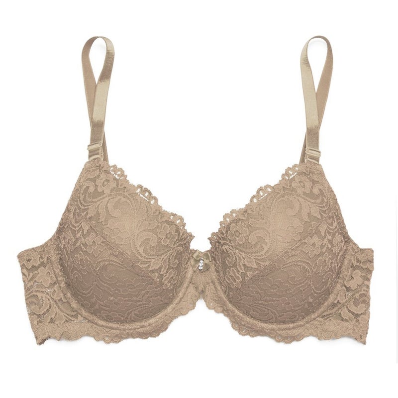 Smart & Sexy womens Signature Lace Push-up Bra, In The Buff, 36B - Image 4