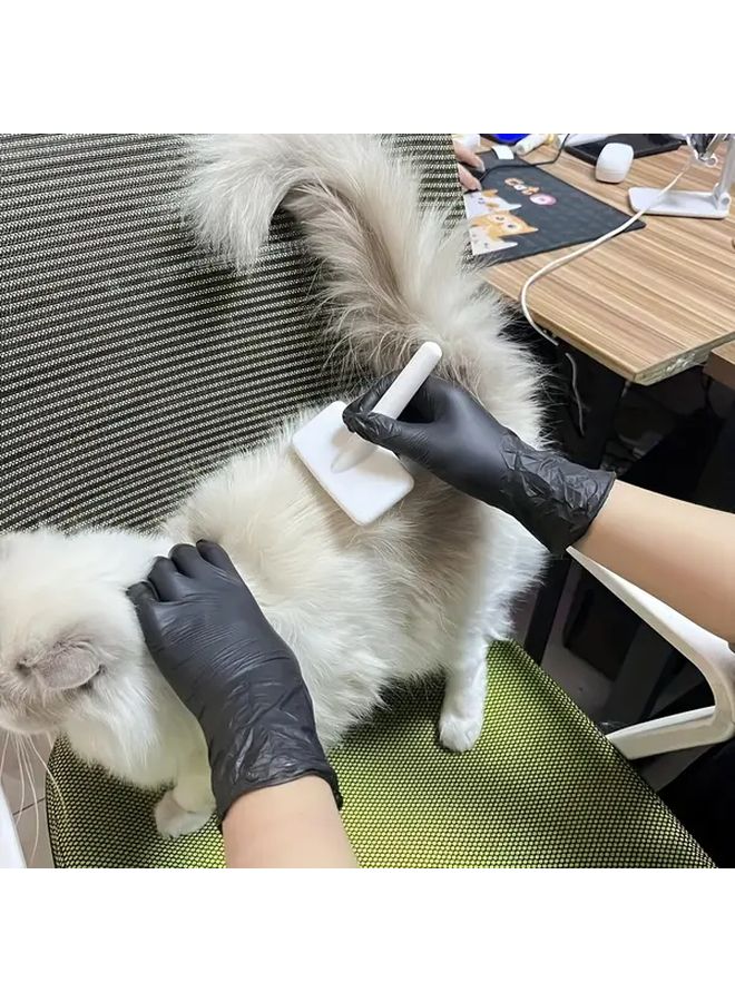 Black Nitrile Gloves Size M Disposable Durable Elastic Waterproof for Home Salon Pet Car Washing - Image 5