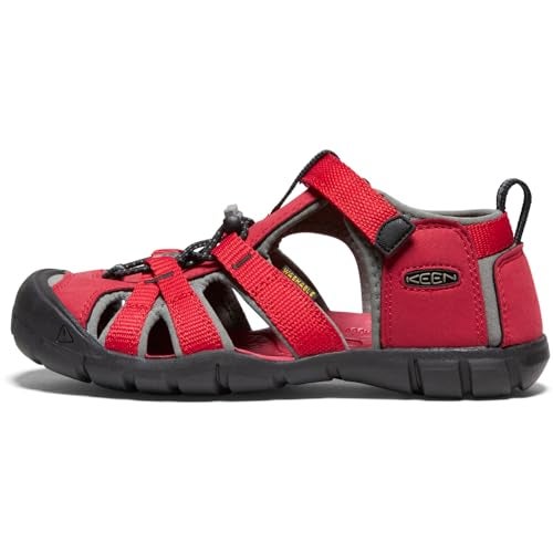 KEEN unisex child Seacamp Ii Cnx Sandal, Racing Red/Gargoyle, 3 Big Kid US - Image 3