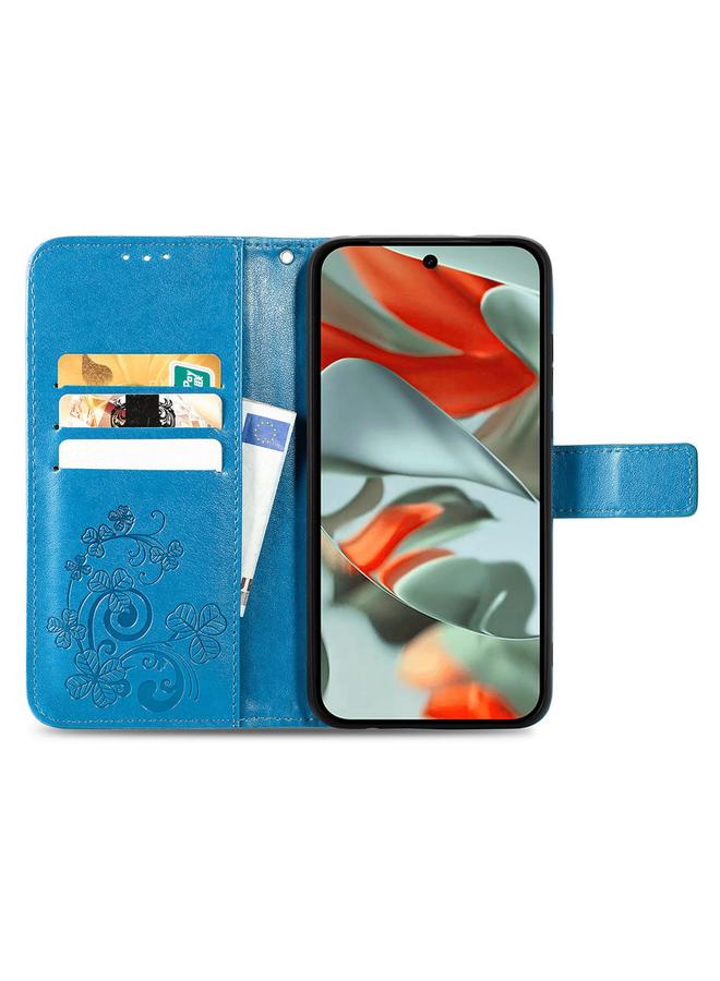 S-TOP Case For Google Pixel 9 Pro XL Four-leaf Clasp Embossed Leather Phone Case - Image 3