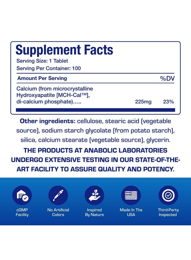 Anabolic Laboratories Remineralizing Calcium Hydroxyapatite Supplement - Clinical Formula Osteo Bone Health Supplement for Women & Men with Bioavailable Calcium Phosphate MHCC Complex for Density & Strength - 100 Servings - Image 4