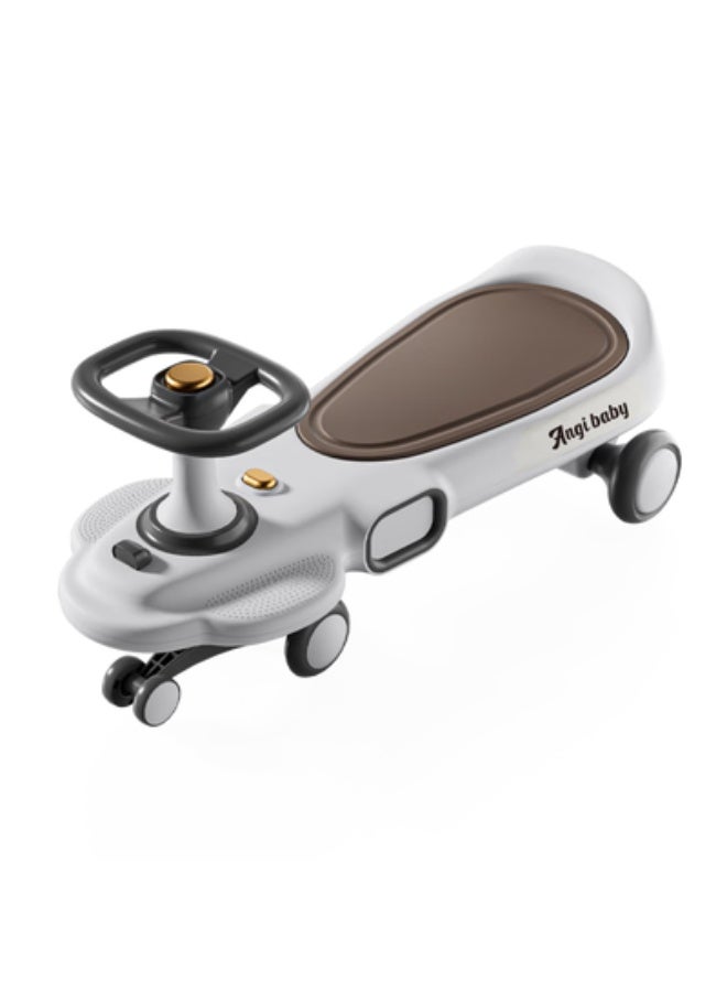 Ruiting Swing Car With Music White MN071