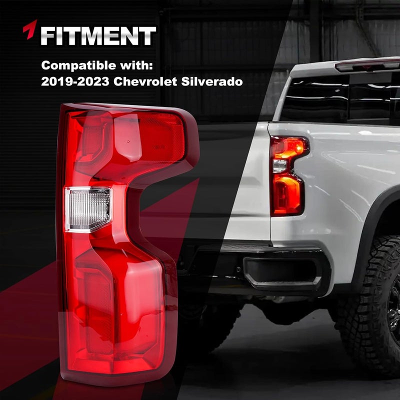 TEMSONE OEM Style LED Tail Light Assembly for 2019-2023 Chevy Silverado - Rear Right Passenger Side - Image 2