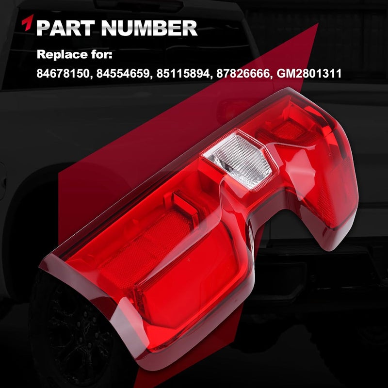 TEMSONE OEM Style LED Tail Light Assembly for 2019-2023 Chevy Silverado - Rear Right Passenger Side - Image 3