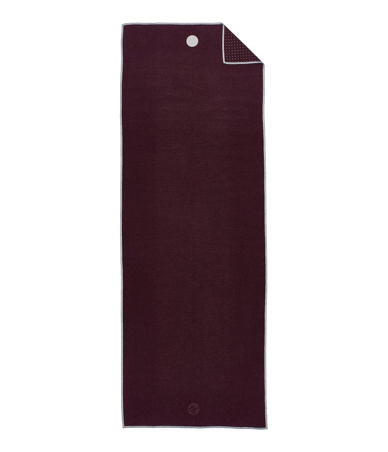 Manduka Yogitoes Hot Yoga Mat Towel - 71" | Moisture Activated Grip | Patented Silicone Nubs | Highly Absorbent, Durable & Easy Care | Made from Recycled Materials | 71 x 24 Inches | Indulge - Image 4