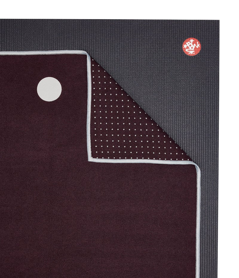 Manduka Yogitoes Hot Yoga Mat Towel - 71" | Moisture Activated Grip | Patented Silicone Nubs | Highly Absorbent, Durable & Easy Care | Made from Recycled Materials | 71 x 24 Inches | Indulge - Image 2